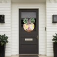 thumbnail image 3 of Easter Wooden Hanging Door Sign - Bunny Rabbit Welcome Sign with Easter Eggs, Rustic Wood Wreath Sign Plaque for Spring Wall Decor, 3 of 5