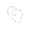 Genuine OE Audi Glove Box Door Hinge - 8E0-898-040-4QC