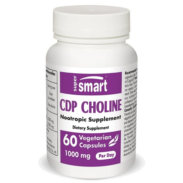 Supersmart CDP Choline (Citicoline) 1000 mg per Day Nootropics