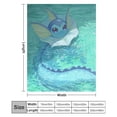 thumbnail image 7 of Pokemon Eevee Vaporeon Throw Blanket Cute Flannel for Boys Girls Men Women, 7 of 7