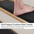 thumbnail image 2 of PURE ERA Soft Touch Stair Treads Cover 8"x30" PVC Cushioned Foam Pad Mat Tape Free Easy Clean(12 Pieces,Black), 2 of 10