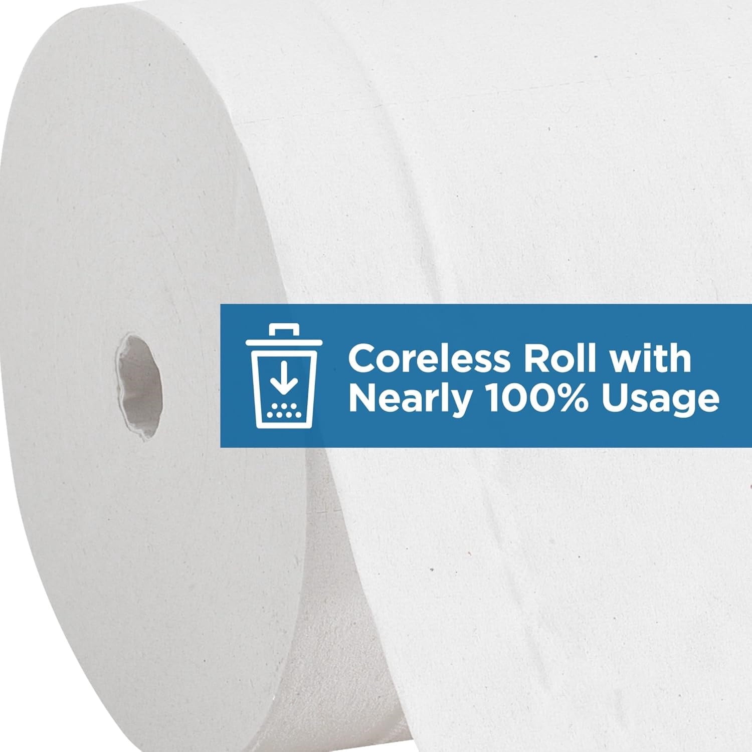 Series Compact Premium Embossed Coreless 2-Ply High-Capacity Toilet Paper ,White,19371,750 Sheets Per Roll,36 Rolls Per Case