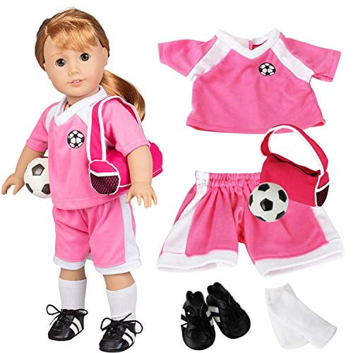 american girl doll soccer set