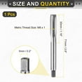 thumbnail image 2 of Uxcell Hand Plug Tap M8 x 1 H2 Metric Thread Taps Straight Flute Screw Tapping Threading Tool 9CrSi Alloy Tool Steel, 2 of 6