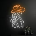 thumbnail image 3 of Handmadetneonsign Cowgirl Led Sign, Cowgirl Neon Sign, Cowboy Girl Neon Light, Cowboy Hat Lady Led Light, Wall Décor, 3 of 5