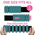 thumbnail image 6 of LTECARP Adjustable Ankle & Wrist Weights for Women & Men, 1/2/4 lbs Silicone Design with Comfort Fit - Arm/Leg Workout Weights for Gym, Pilates, Yoga, Walking, Barre, Dance, 6 of 7
