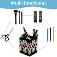 thumbnail image 4 of ERJLKXP Small Pen & Pencil Holder for Desk Organization,Sugar Skull Mexico Desktop Stationery Storage for Office Supplies and Makeup Brush Organizer, 4 of 6