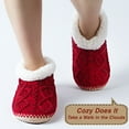 thumbnail image 4 of cosyone1997 Fuzzy House Slippers for Women Indoor, Warm Fluffy Slip-on Shoes Non Slip, Winter Warm Bedroom Moccasin Loafers, Cozy Gifts Unique, 4 of 6