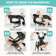thumbnail image 4 of AUTOWT Pet Carrier Backpack - Breathable & Adjustable Design for Small Medium Dogs, Suitable for Outdoors, 4 of 8