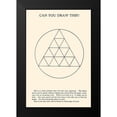 thumbnail image 2 of Retromagic 11x14 Black Modern Framed Museum Art Print Titled - Can You Draw This?, 2 of 5