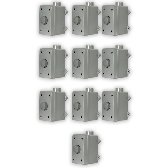 Acoustic Audio AAOVCD-G Outdoor Volume Controls Gray Weatherproof 10 Piece Set