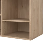 Tvilum Hyper Rectangle 6 Cubby Storage Entryway Bench, Jackson Hickory