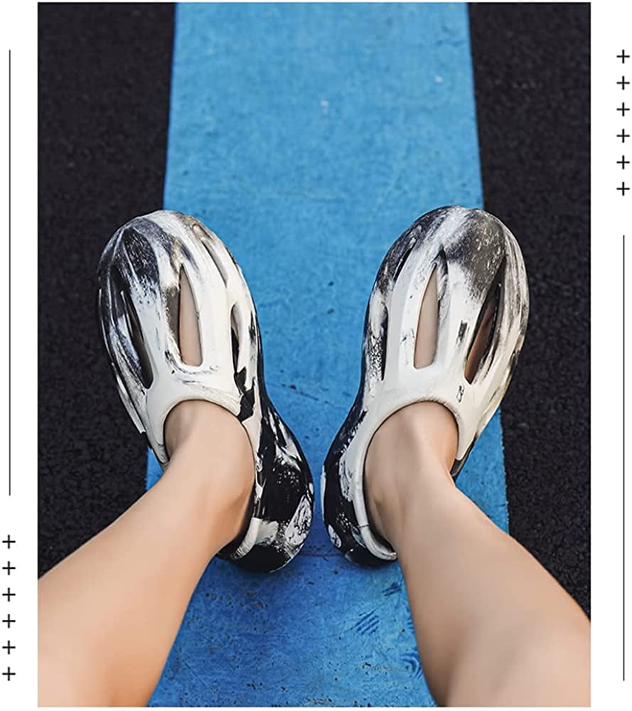  Foam Runner Shoes, Women Men Foam Runner Shoes Sneakers Pillow  Lightweight Cloud Shoes Non-Slip Breathable Soft Fashion Sandals,Colorful  B,6