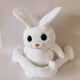 thumbnail image 1 of preciosos juguetes de peluche , juguete con relleno de , durmiente, muñeco de amigo durmiente, muñecos de de peluche blanco Hugo Juguetes de peluche de conejo, 1 of 8