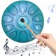 thumbnail image 3 of Instrumentos Curativos Tambor Mano Lengua Acero 8 Pulgadas 11 Notas Tecla F, 3 of 9