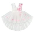 thumbnail image 4 of IBTOM CASTLE Toddler Baby Girls Birthday Party Dress Butterfly Embroidery Princess Tulle Tutu Wedding Pageant Evening Prom Ball Gown 5-6 Years White Butterfly, 4 of 8