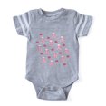thumbnail image 1 of CafePress - Kiss Skulls_Pk - Cute Infant Baby Football Bodysuit, 1 of 1