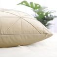 thumbnail image 5 of PiccoCasa 2 Pcs Velvet Throw Pillow Cover Cushion Cases Pale Beige 18"x18", 5 of 6