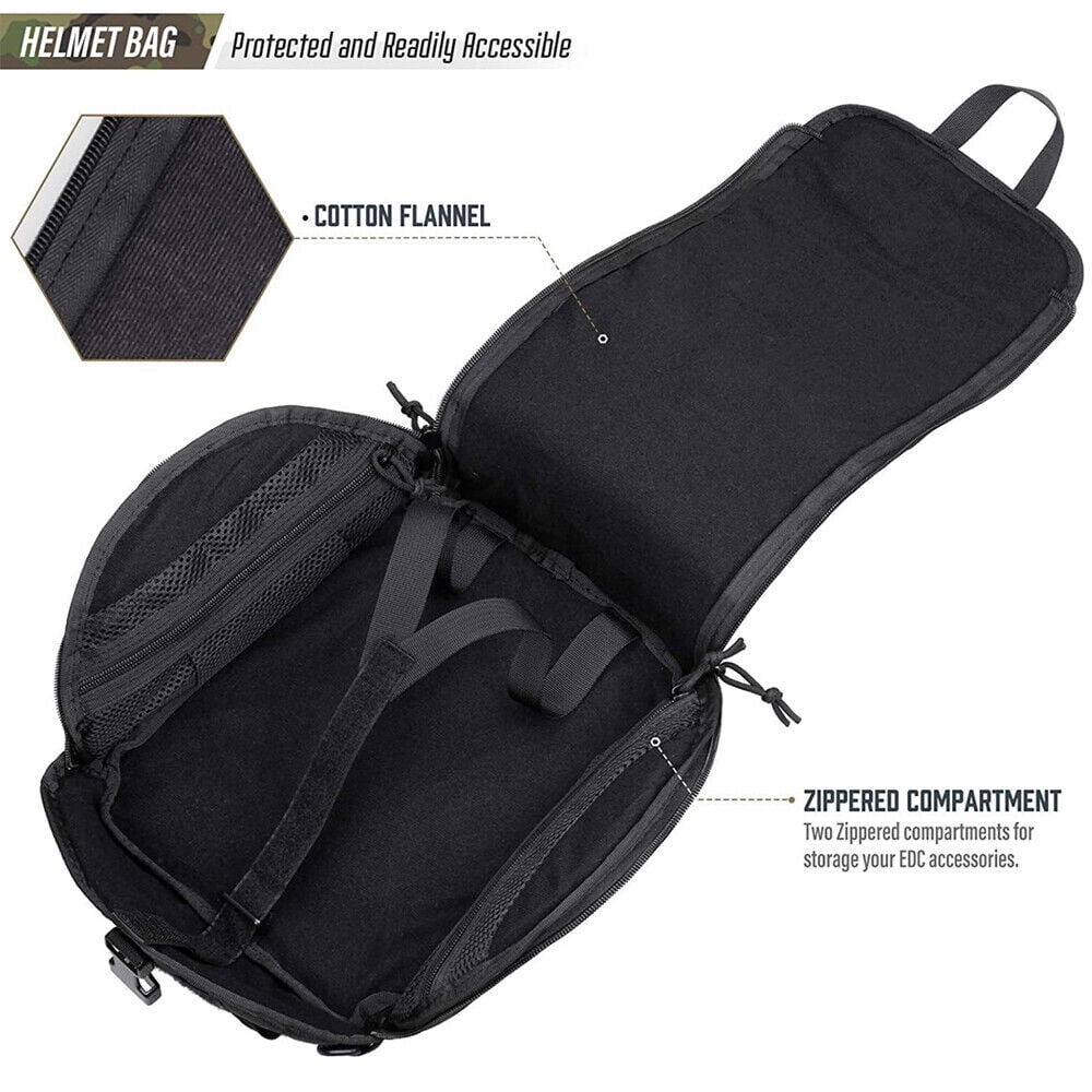 Helmet Bag Multi-Purpose Molle Padded Storage Carrying Pouch