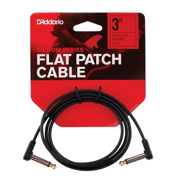 D'Addario Flat Patch Cable 3ft
