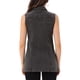 thumbnail image 3 of CHALECO DE DENIM PARA MUJER INSPIRE CHIC SIN MANGAS, CON BOTONES, LONGITUD MEDIA, VESTIDO CASUAL L GRIS, 3 of 6