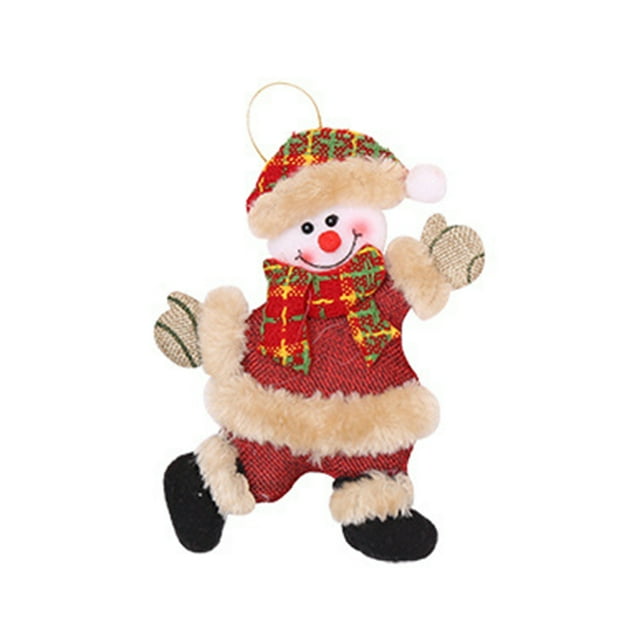 FLhrweasw Muñeco Navidad Tela Exquisito Adorno para Navidad Juguete (muñeco Nieve)