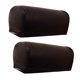 thumbnail image 4 of 2 pares antideslizante pu cuero sofá muebles sofá reposabrazos cubre gris / café, 4 of 9