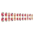 thumbnail image 1 of 24 unidades de parches para uñas de estilo chino con flores de color puro, pequeños, con polvo fresco, 2 ml, 1 of 7