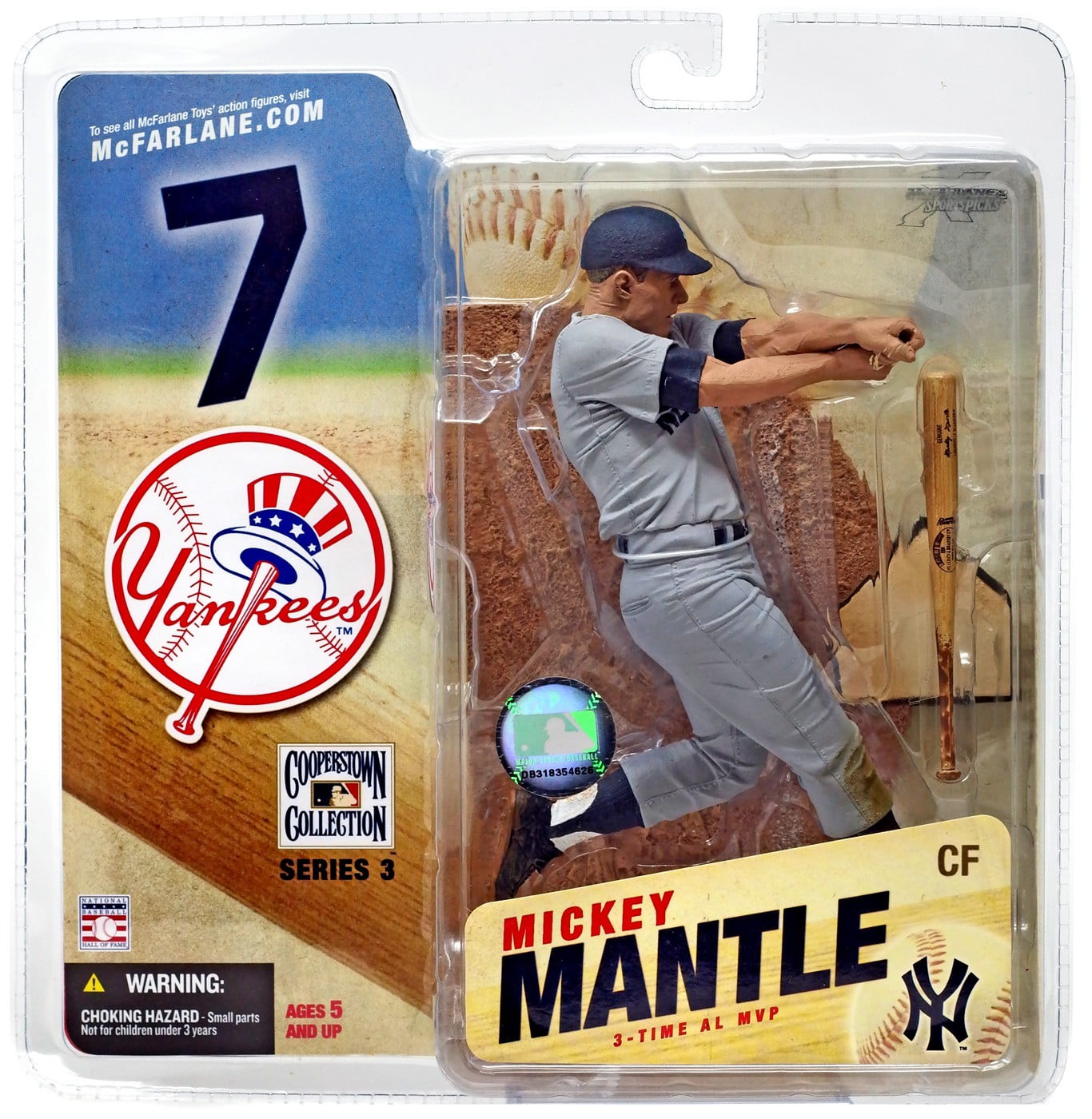 McFarlane MLB Cooperstown Collection Series 5 Mickey Mantle Action Figure -  Walmart.com