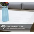 thumbnail image 3 of Superjoe Outside Patio Aluminum Coffee Table, Outdoor End Table with Aluminum Frame, Modern All-Weather Metal Rectangle Table Garden Furniture, White, 3 of 8