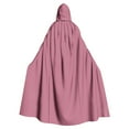thumbnail image 2 of Capa unisex para mujer, larga, con capucha, para cosplay, Halloween, color liso, 2 of 6