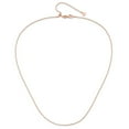 thumbnail image 4 of 14K Rose Gold Box Chain Styles Necklace Adjustable .8 mm 22 inch 0.8, 4 of 6