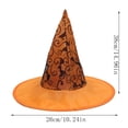 thumbnail image 2 of Darzheoy Halloween Witch Hats for Women, Sharp Pointed Lace Veils Witch Hats, Halloween Accessories Party Decoration Props, 2 of 5