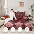 thumbnail image 3 of Erosebridal Red Flowers Magical Dragon Boy Twin Comforter Sets 3-Piece,Abstract Vintage Floral Animal Bedding Set For Teens Girls,Black Reversible, 3 of 6