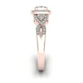 thumbnail image 2 of 1/2ct TDW Diamond 10K Rose Gold Twist Shank Engagement Ring, 2 of 4