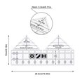 thumbnail image 2 of Regla de EdredóN de Doble Tira de 90 Grados, Reglas Triangulares de AcríLico de 10 Pulgadas, Reglas y Plantillas de Acolchado Antideslizantes, 2 of 5