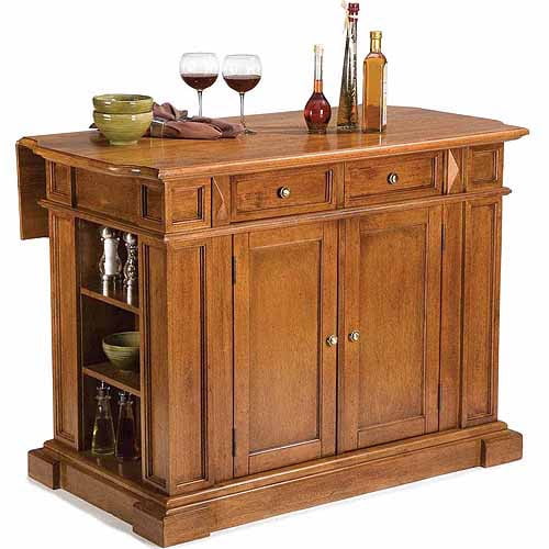 Home Styles Traditions Kitchen Island Distressed Oak Walmart Com Walmart Com