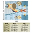 thumbnail image 3 of Kll Fleece Blanket Plush Throw Blanket Giraffe Come Out From Zipper,Soft Fuzzy Cozy Flannel Blanket For Couch Sofa Bed.(80"X60"), 3 of 9
