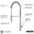 thumbnail image 5 of Karran Usa KKF220SS Bluffton 1.8 GPM Single Hole Kitchen Faucet - Stainless Steel, 5 of 5