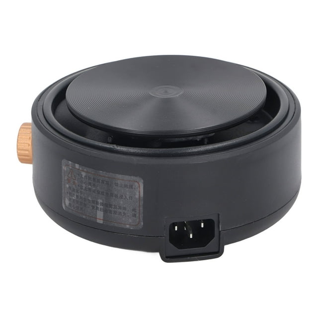Portable Electric Hot Plate Single Burner, Efficient Safe Heating Plate with 2 Level Temperature Control, Compatible with Various Cookware Materials