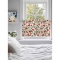 thumbnail image 3 of Red Mushrooms 2 Panel Kitchen Curtains for Small Windows, Maple Leaves Plants Vintage Botanical Bathroom Tier Curtain, Short Window Treatment for Bedroom/Living Room 55"x36", 3 of 6