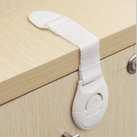 10 Pack Child Safety Cabinet Locks, Baby Proofing Refrigerator Locks, No Tools or Drilling, Strap Latches for Fridge, Cupboard, Drawers