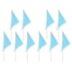 thumbnail image 3 of 10Pcs Durable Triangular Flags -Blue For Gardeners To Mark Irrigation And Landscaping Sites Effectively, 3 of 5
