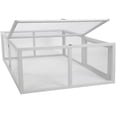 thumbnail image 5 of Chicken Coop Extension, Foldable Chicken Coop House Chicken Cage Wooden, Chicken House Large Rabbit Enclosure Duck House Assembly Free (White), 5 of 8