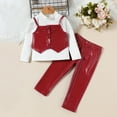 thumbnail image 2 of LNMQLPDBS Girls Size 14-16 Outfit Sets 2t Boys Clothes Sets Ballet Leotards for Toddler Girls 2 Piece Sets Boys Infant Clothes for 8 Year Old Girls, Red 3-4 Years, 2 of 9