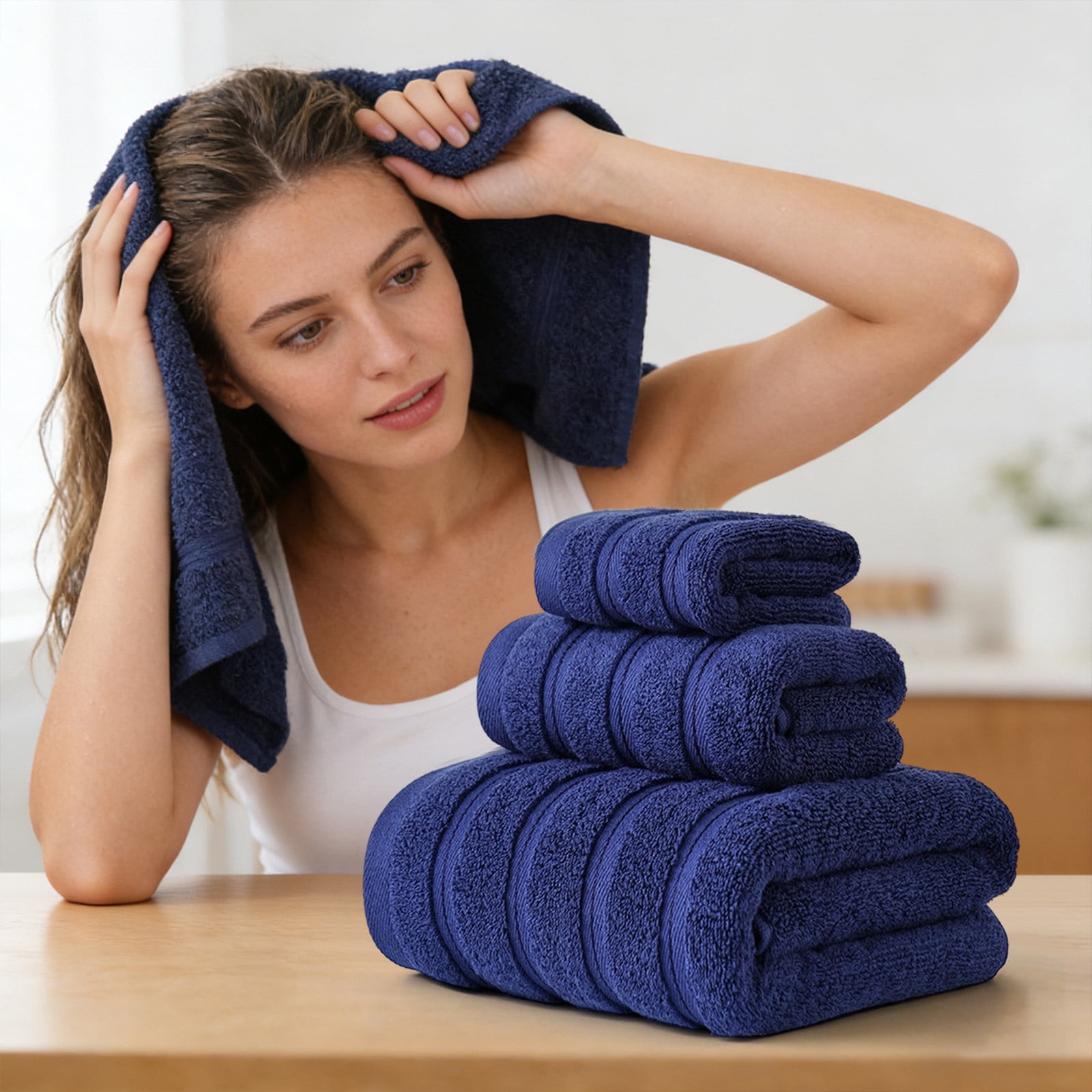 Onuia Bath Towel, 3 Packs Cotton Luxury Towels, Ultrasoft Large Size Bath Bundle, Premium Soft & Absorbent, 55x27 in Quick Dry Spa Towel for Bathroom,Hotel Collection