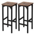 thumbnail image 1 of Gymax Set of 2 Industrial Bar Stools 28'' Kitchen Breakfast Bar Chairs Rustic Brown, 1 of 8