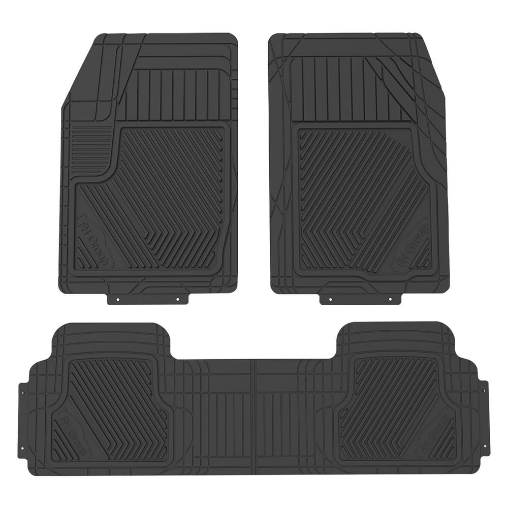 FH Group Heavy Duty Floor Mats All Weather Semi Custom Oversized Trim