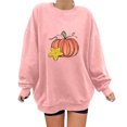 thumbnail image 2 of ICHUANYI Clearance Dama Clásico de Halloween impreso círculo con mangas largas camiseta deportiva suelta ICHUANYI WER202308170024, 2 of 7