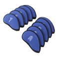 thumbnail image 1 of Club Head Cover, 10pcs  Iron Covers Set Nylon Mesh Soft Lining Protective  Iron Covers Set, 1 of 8